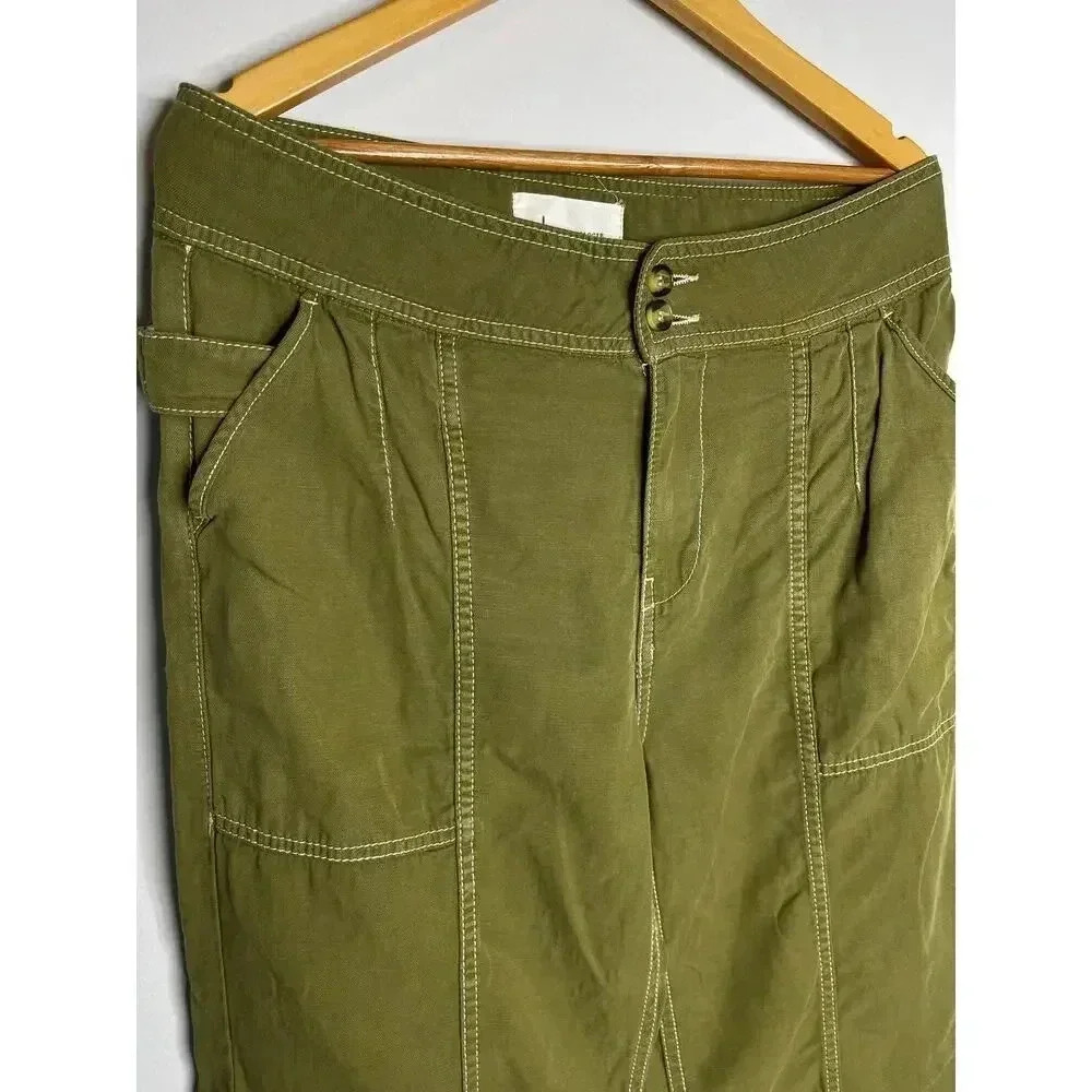 Anthropologie Jackson Tapered Utility pants size 6 Olive green - Picture 7 of 12